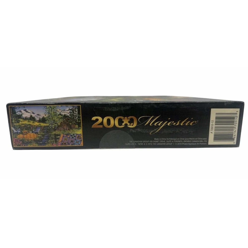 Sure-Lox Majestic 2000 Piece Jigsaw Puzzle Mountain Cabin New Sealed 39